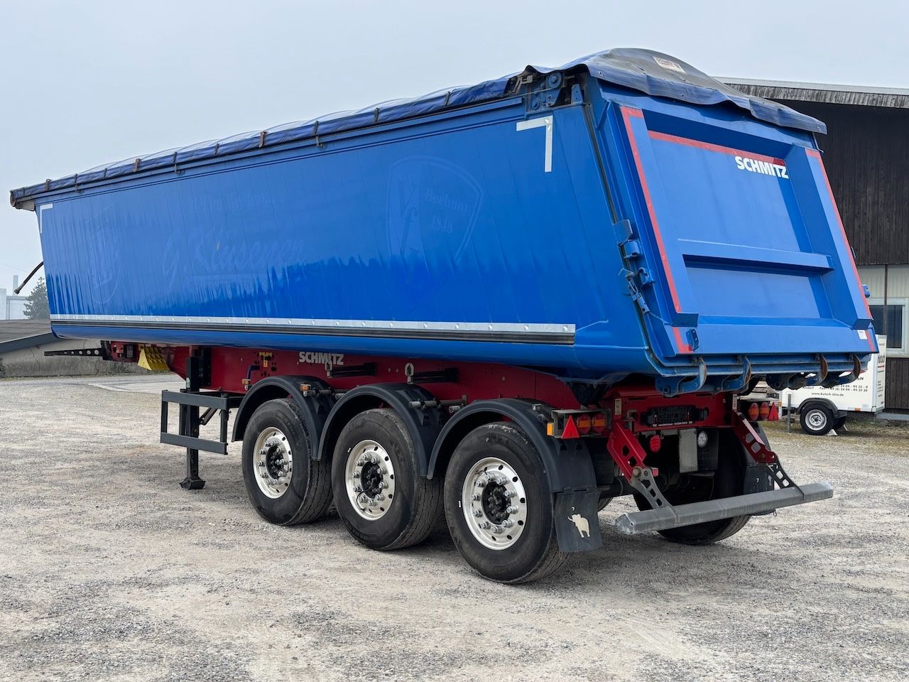 Fahrzeugabbildung Schmitz Cargobull Alumulde mit el, Cramaro, 34m³, Kunststoffbesch