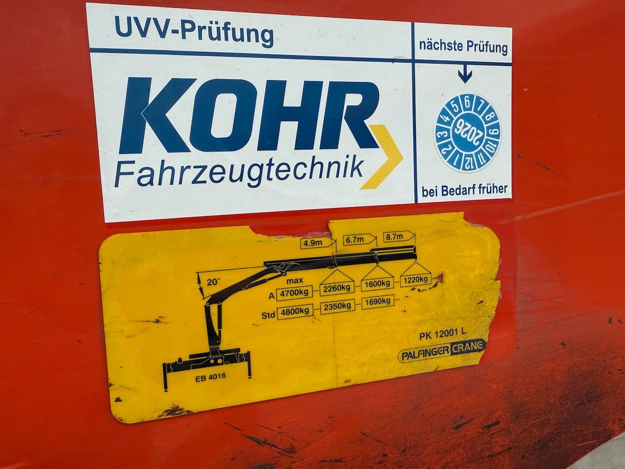 Fahrzeugabbildung Mercedes-Benz MB 1832L + Palfinger PK 12001L Heckkran