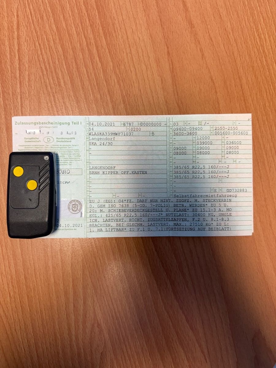 Fahrzeugabbildung Langendorf 32m Alu - Mulde, Camaro elektr.