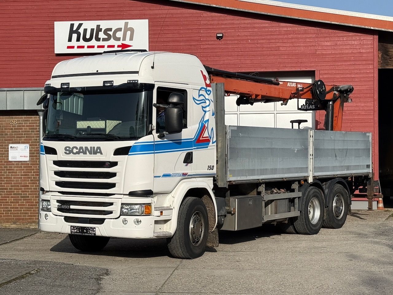 Fahrzeugabbildung Scania G 450 6x2/2 Baustoff + Kran Atlas 186.3