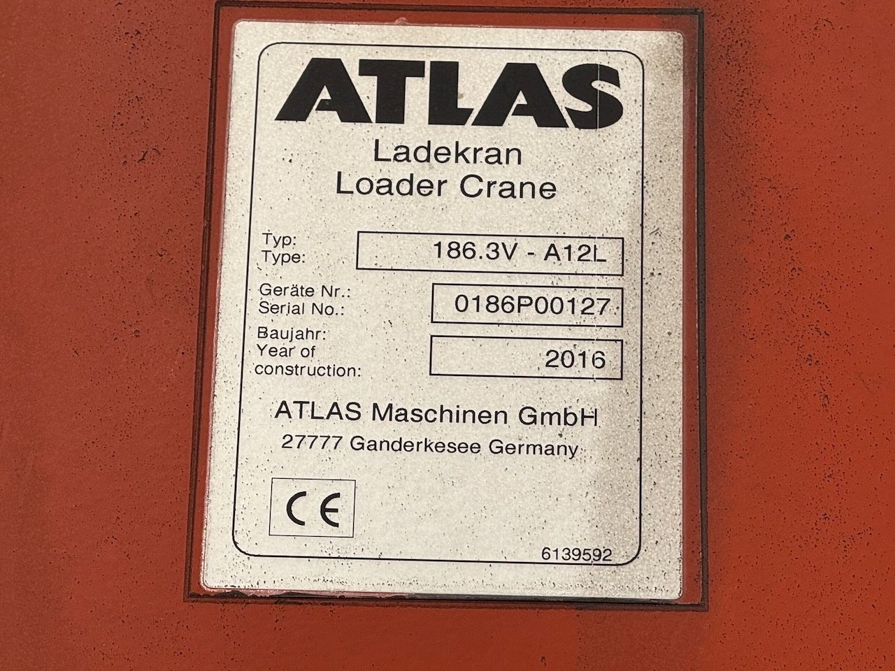 Fahrzeugabbildung Scania G 450 6x2/2 Baustoff + Kran Atlas 186.3