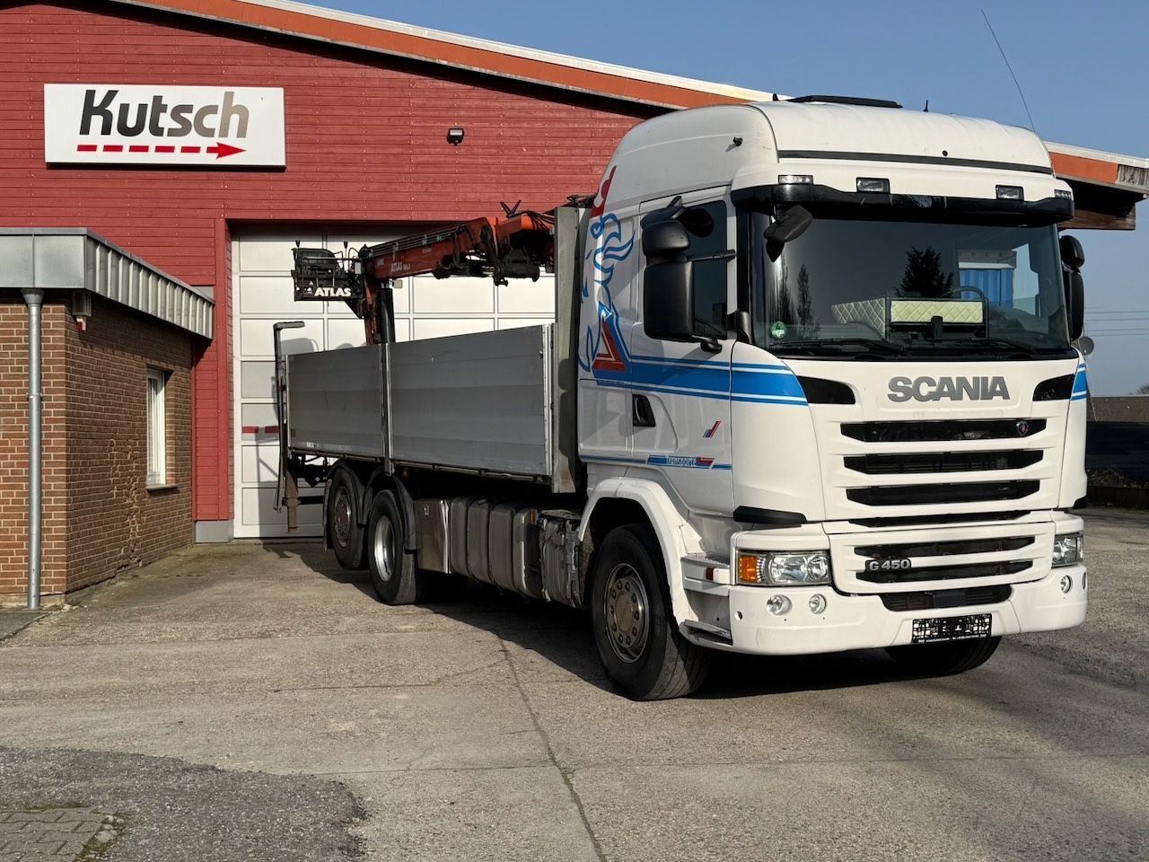 Fahrzeugabbildung Scania G 450 6x2/2 Baustoff + Kran Atlas 186.3