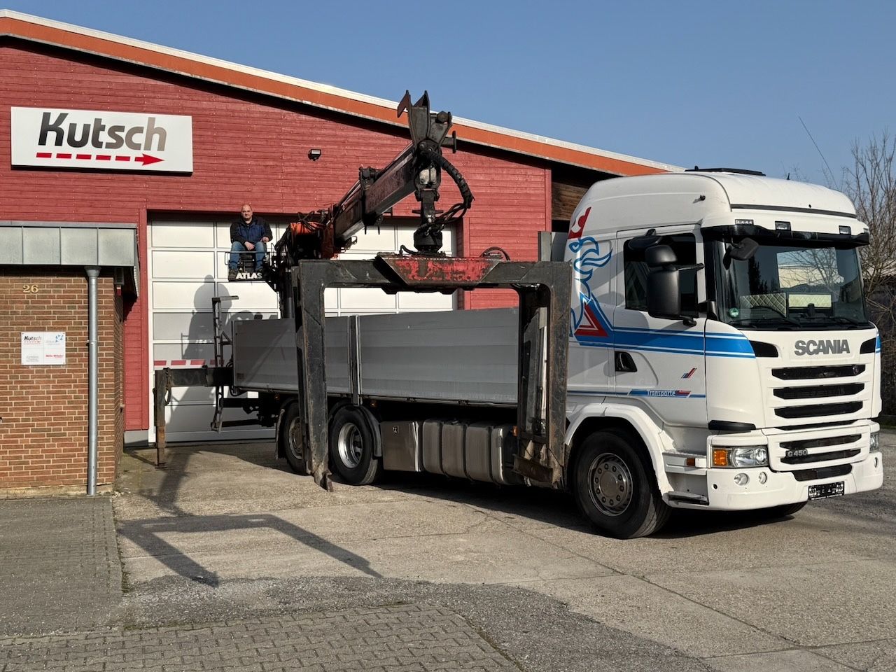 Fahrzeugabbildung Scania G 450 6x2/2 Baustoff + Kran Atlas 186.3