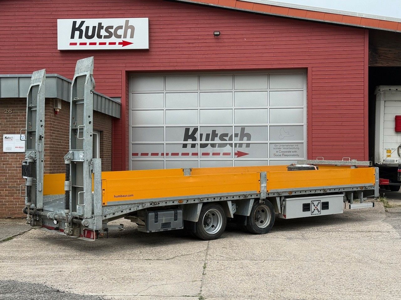 Humbaur 14t luftgefedert, 7,20m, Schwenköse 40/50mm