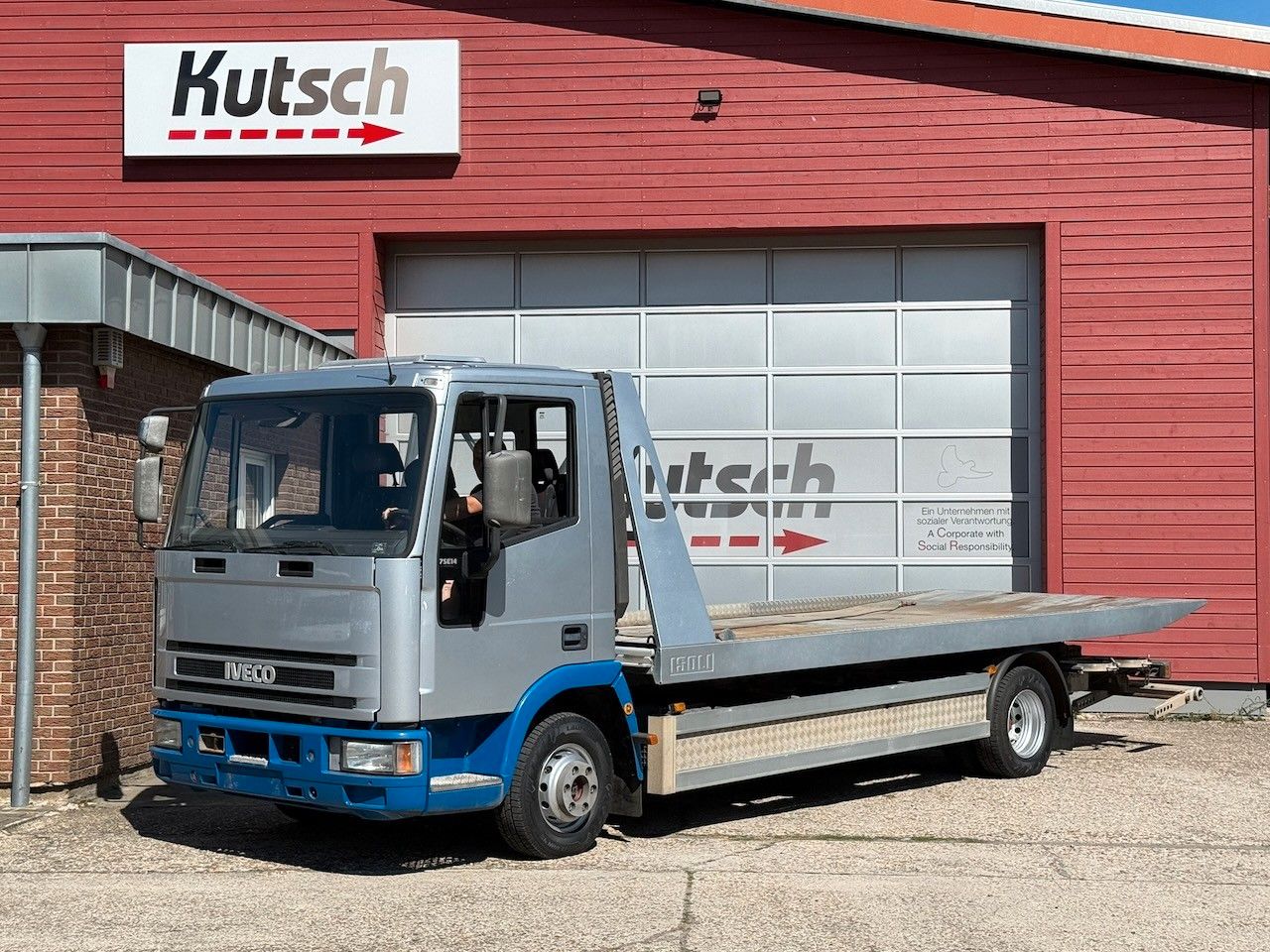 Iveco ML 75E 14, Schiebeplateau, Hubbrille