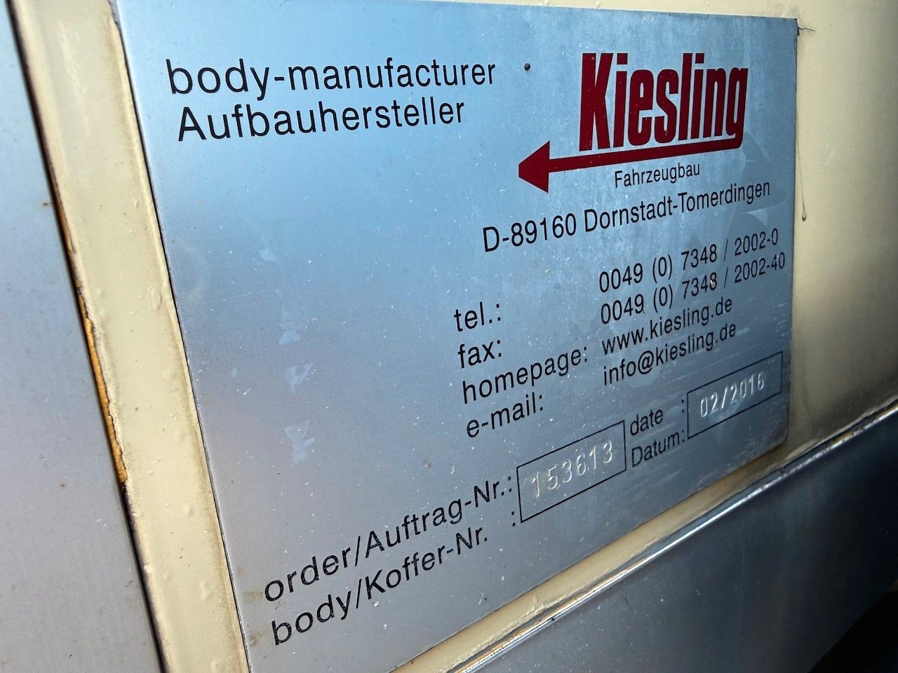 Fahrzeugabbildung Mercedes-Benz 1524 L / 1624 L Atego Tiefkühlwagen/Türen + Lbw.